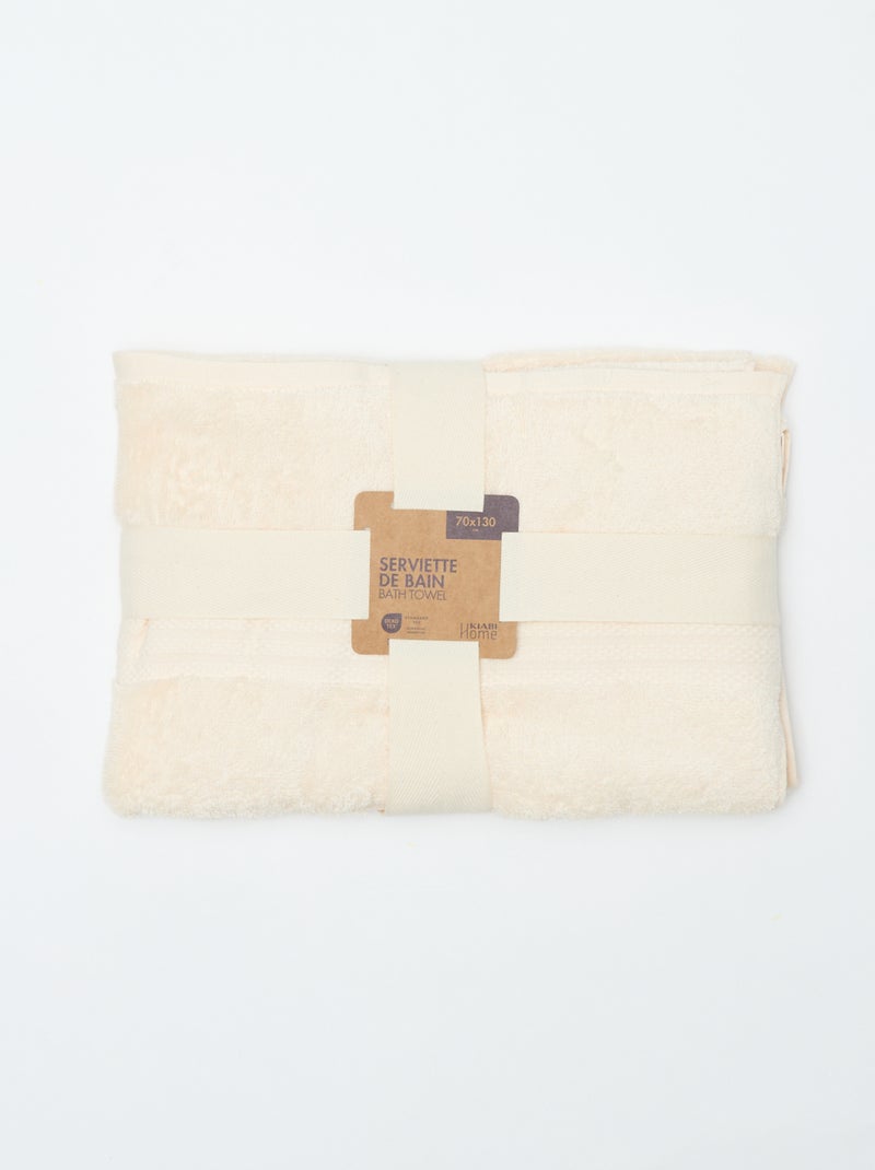 Toalla de baño (70x130 cm) - Kiabi Home Blanco - Kiabi