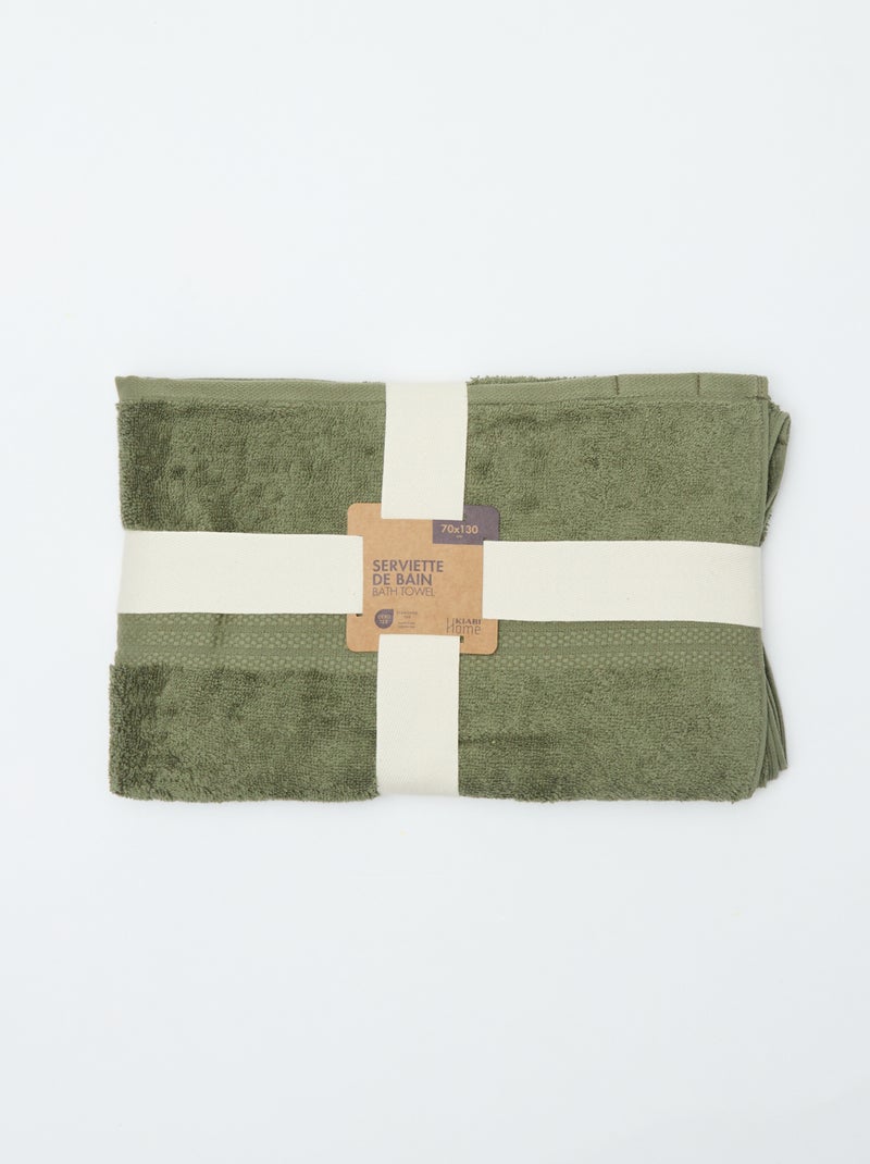 Toalla de baño (70x130 cm) - Kiabi Home Verde - Kiabi