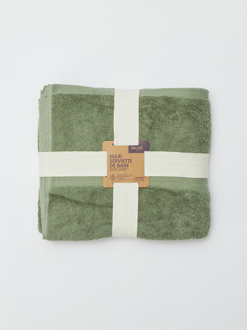 Toalla de baño (90 x 150 cm) - Kiabi Home VERDE - Kiabi