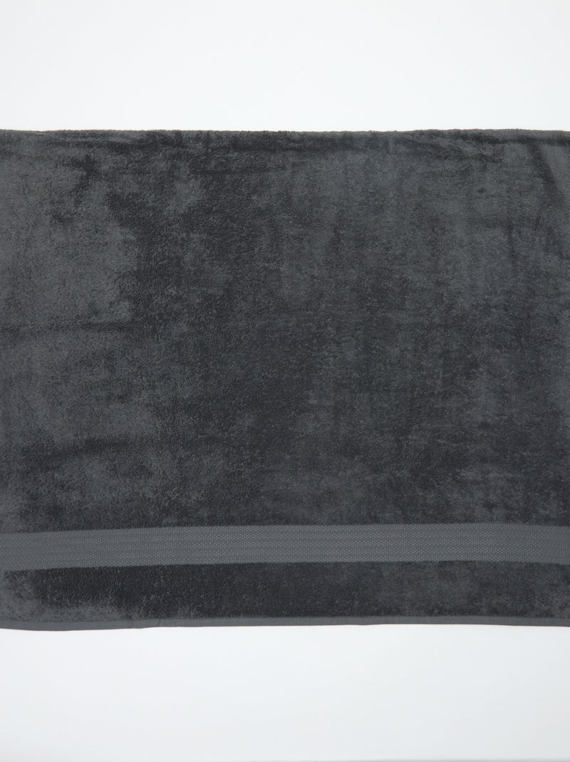 Toalla de baño (90x150 cm) - Kiabi Home Gris - Kiabi