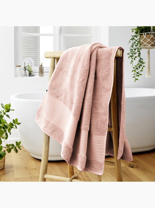 Toalla de baño – algodón grueso 600 g/m² – rizo liso – garance - Kiabi Toalla de baño – algodón grueso 600 g/m² – rizo liso – garance - Kiabi