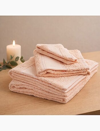 Toalla de baño con bordado, tela Aïda
