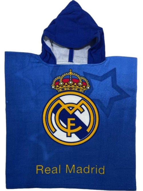 Toalla de baño con capucha real madrid 55x110 cm - poncho de microfibra - Kiabi Toalla de baño con capucha real madrid 55x110 cm - poncho de microfibra - Kiabi
