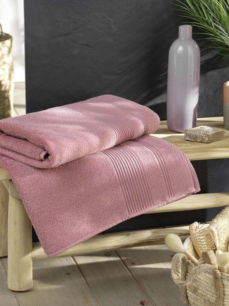 Toalla de baño de Algodón Douceur d'Intérieur Rosa - Kiabi