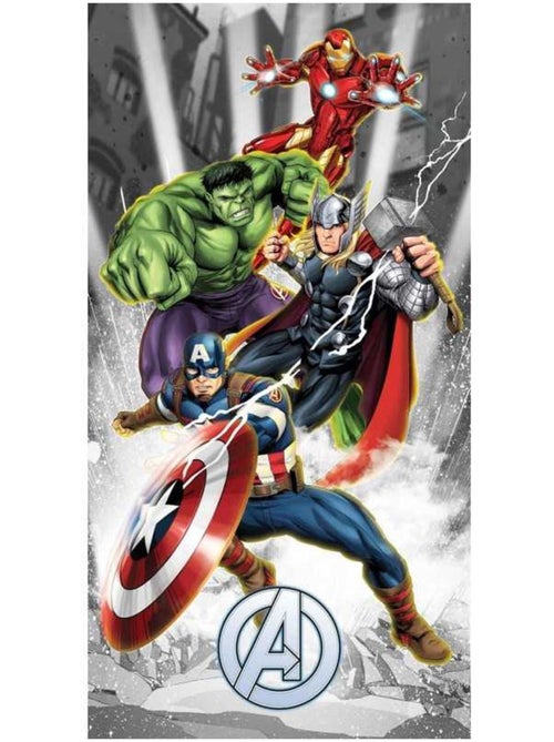 Toalla de baño de algodón estampada avengers - Kiabi