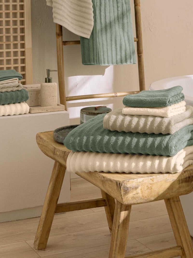 Toalla de baño de Algodón MAYA Douceur d'Intérieur Blanco - Kiabi