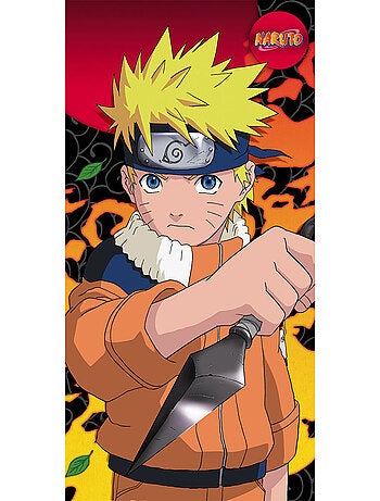 Toalla de baño de algodón naruto con licencia oficial