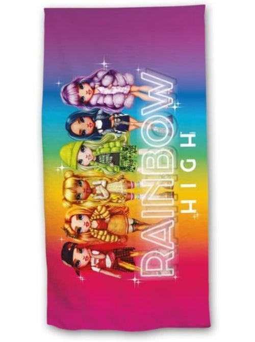 Toalla de baño infantil Rainbow High - Kiabi Toalla de baño infantil Rainbow High - Kiabi