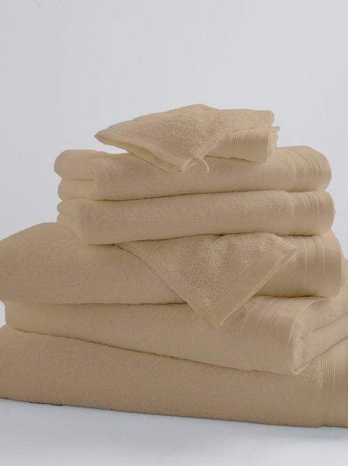 Toalla de baño lisa y colorida - Kiabi