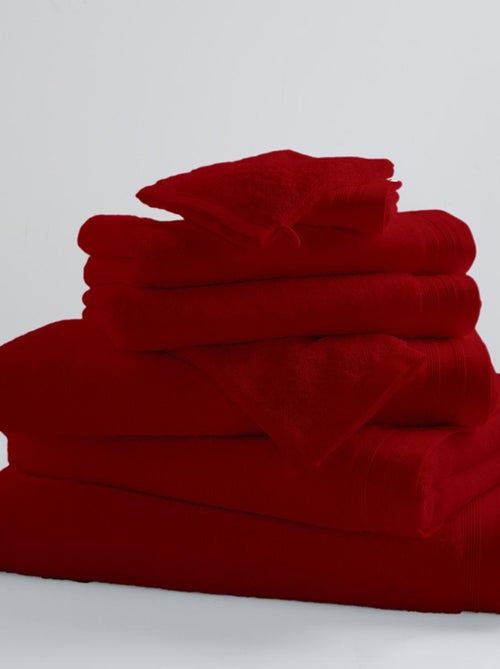 Toalla de baño lisa y colorida - Kiabi