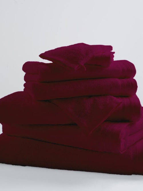 Toalla de baño lisa y colorida - Kiabi