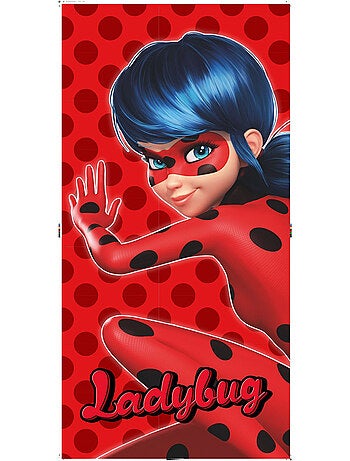 Toalla de baño miraculous ladybug 100% algodón - 70x140 cm