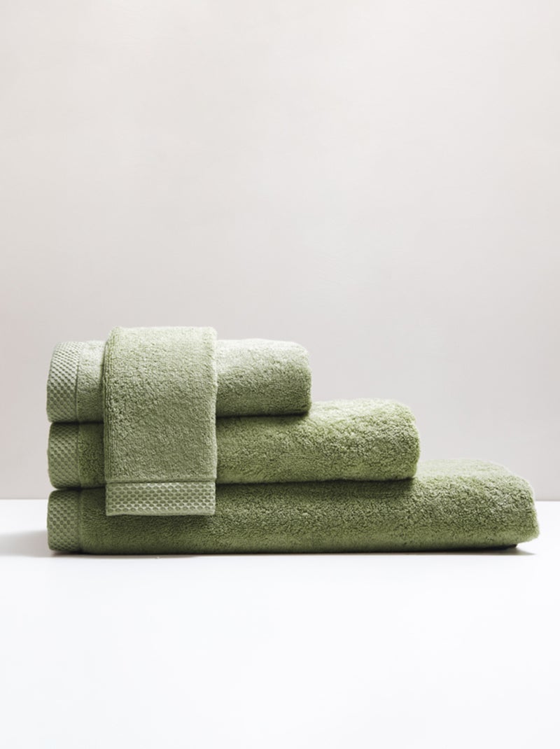 Toalla de baño premium de algodón 600 g/m² Mirmande Verde - Kiabi