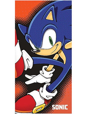 Toalla de baño sonic 140x70 cm - toalla de playa infantil