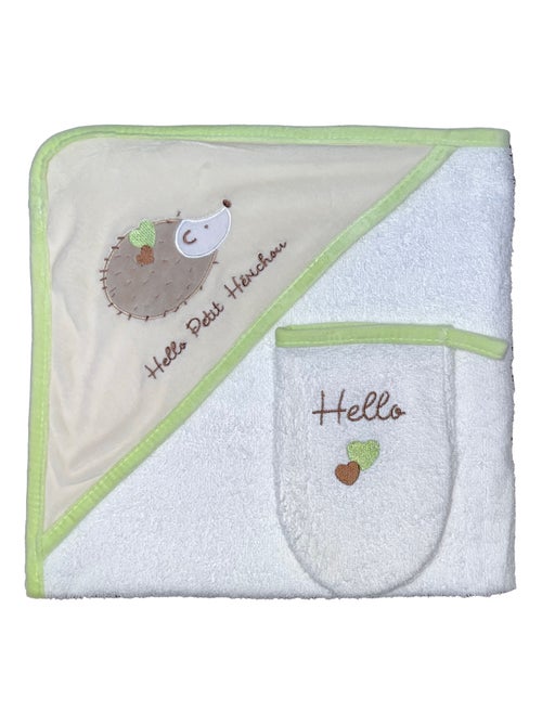 Toalla de baño + toallita "HERICHOU" Les Chatounets - Kiabi