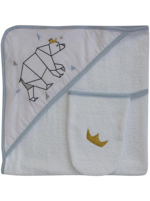 Toalla de baño + toallita "OSITO" Les Chatounets - Kiabi
