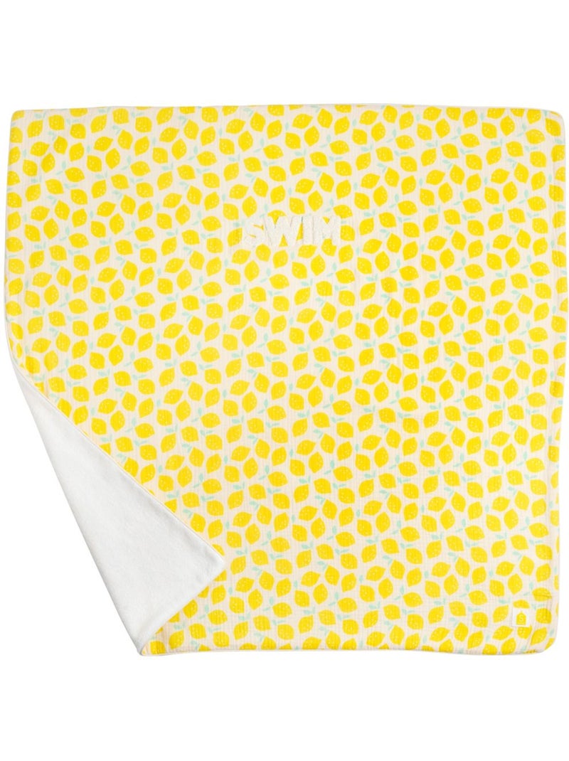 Toalla de baño y playa doble de gasa de algodón - SAUTHON Amarillo - Kiabi