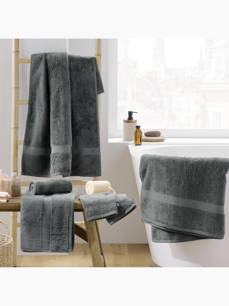 Toalla de ducha rizo lisa elegance Gris antracita - Kiabi