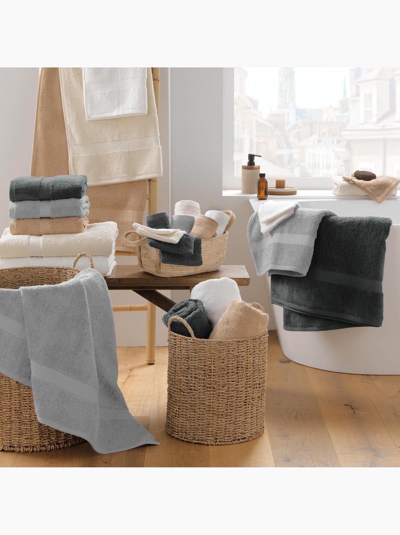 Toalla de ducha rizo lisa elegance Gris antracita - Kiabi