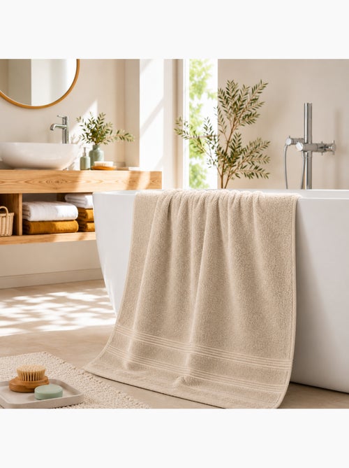 Toalla de ducha spa 100% algodón 400 gr/m² - Kiabi Toalla de ducha spa 100% algodón 400 gr/m² - Kiabi
