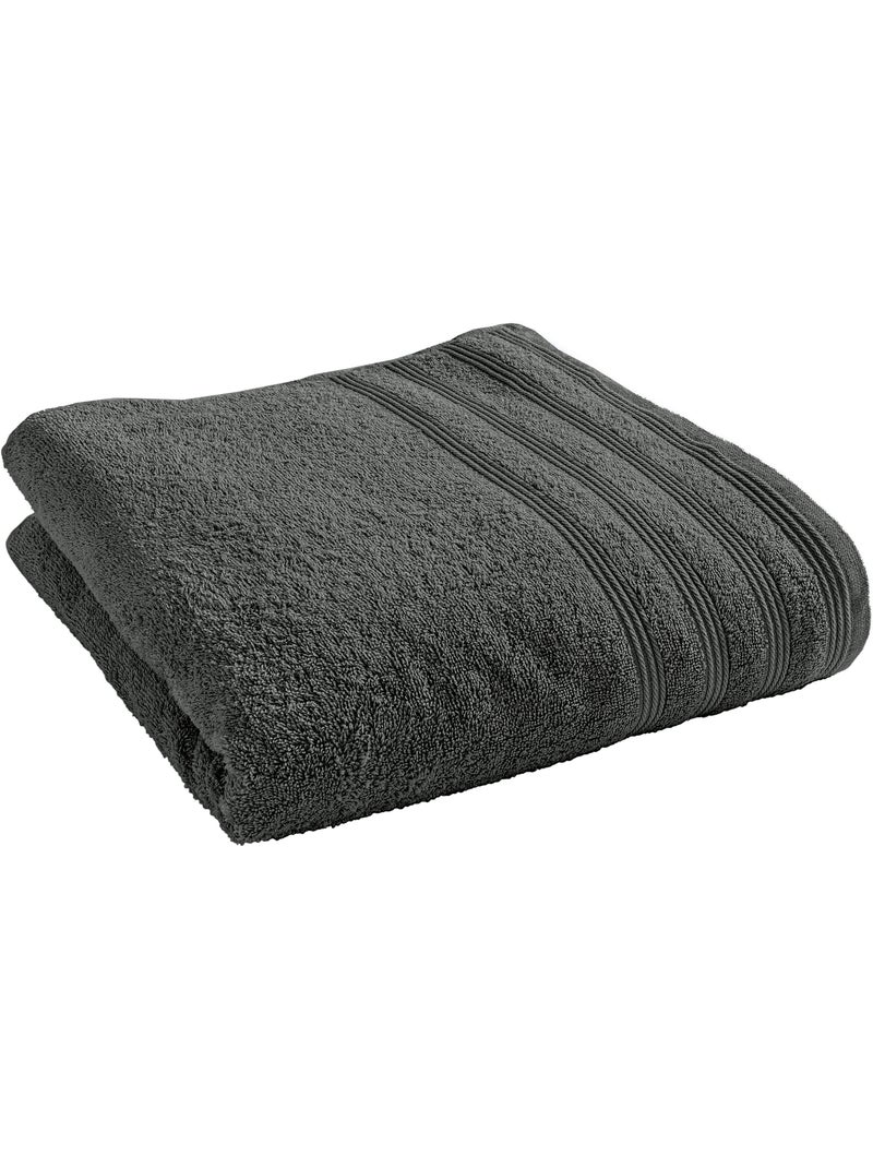 Toalla de ducha spa 100% algodón 400 gr/m² Gris antracita - Kiabi