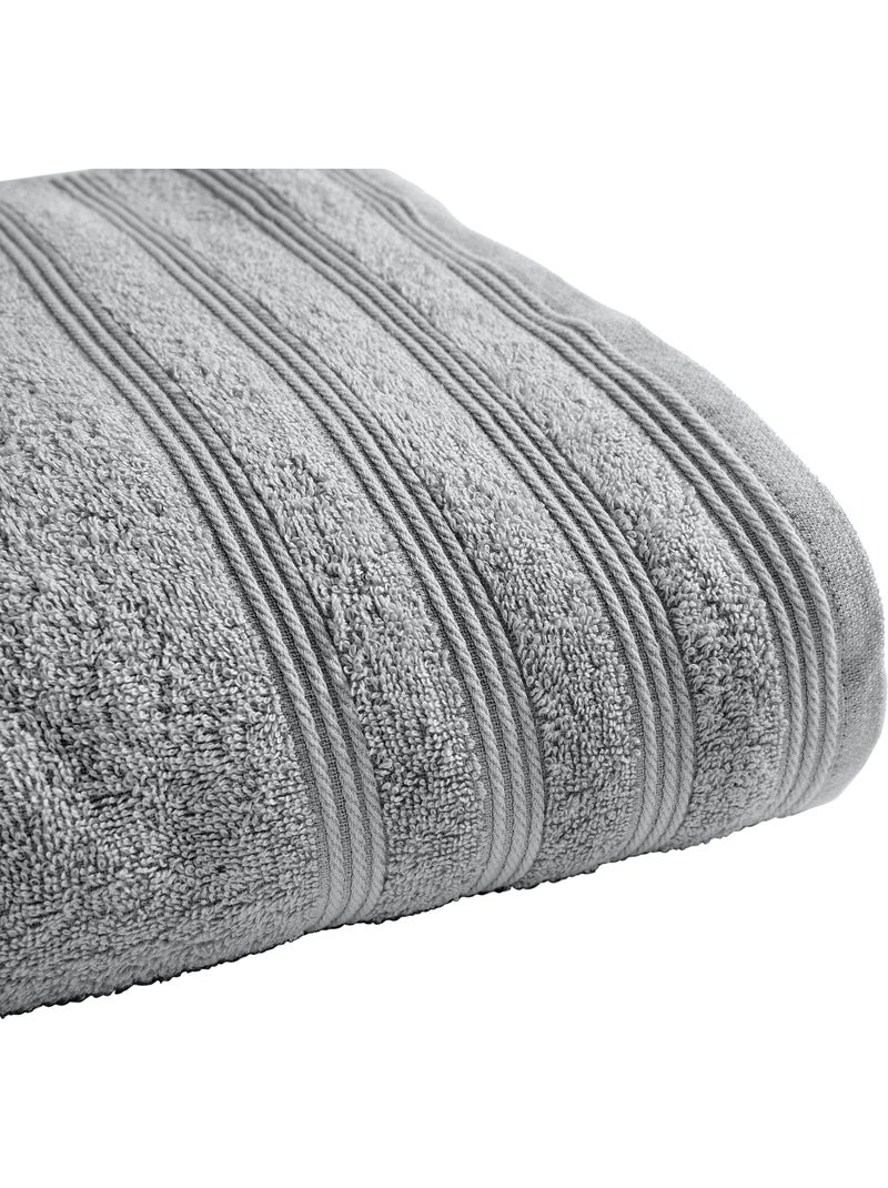 Toalla de ducha spa 100% algodón 400 gr/m² Gris claro - Kiabi