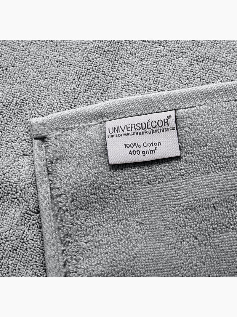 Toalla de ducha spa 100% algodón 400 gr/m² Gris claro - Kiabi