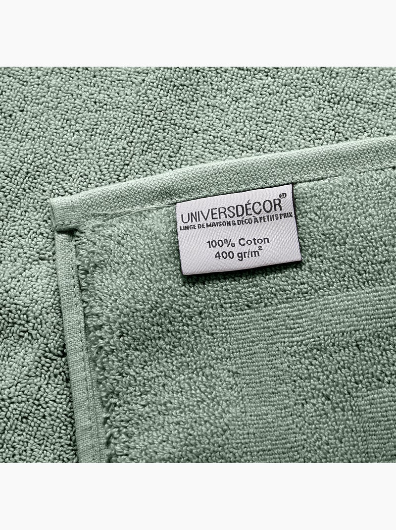 Toalla de ducha spa 100% algodón 400 gr/m² Verde claro - Kiabi