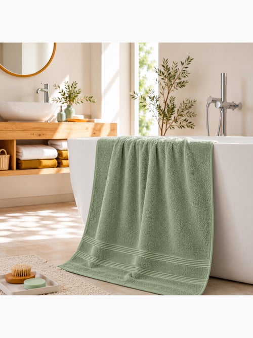 Toalla de ducha spa 100% algodón 400 gr/m² - Kiabi Toalla de ducha spa 100% algodón 400 gr/m² - Kiabi
