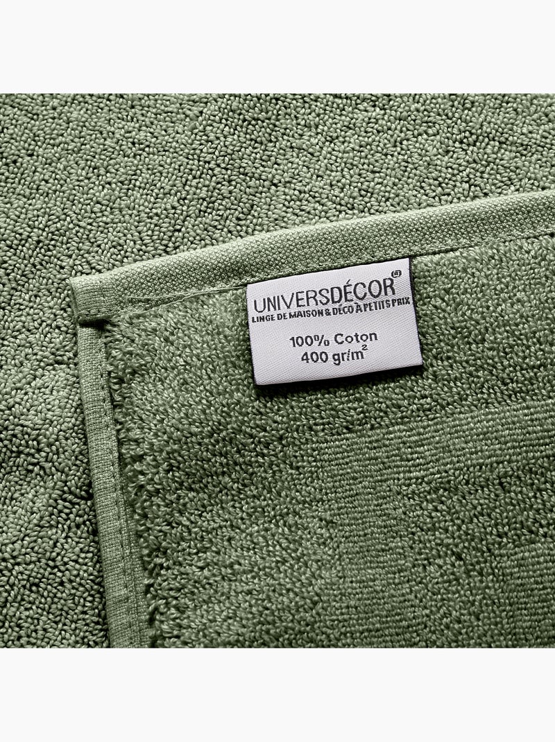 Toalla de ducha spa 100% algodón 400 gr/m² Verde oscuro - Kiabi