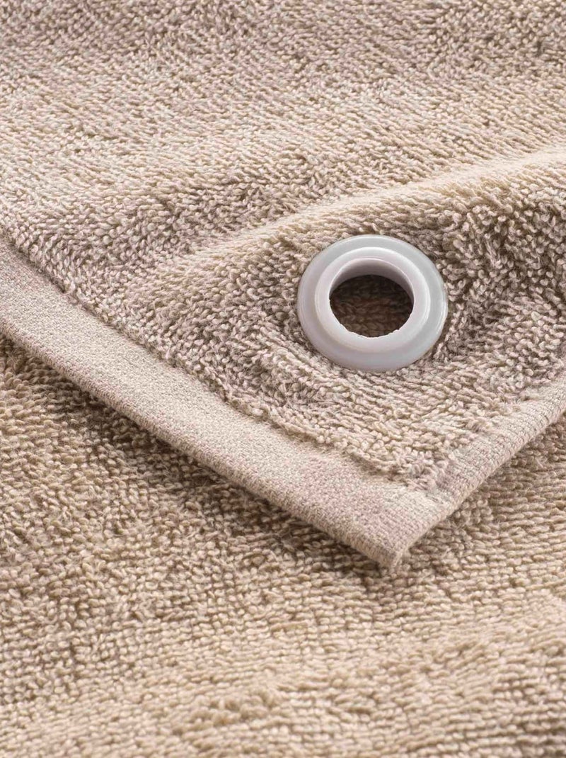Toalla de mano de rizo con ojal Beige claro - Kiabi