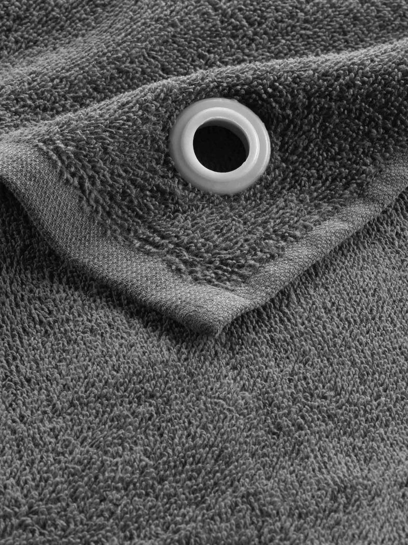 Toalla de mano de rizo con ojal Gris antracita - Kiabi