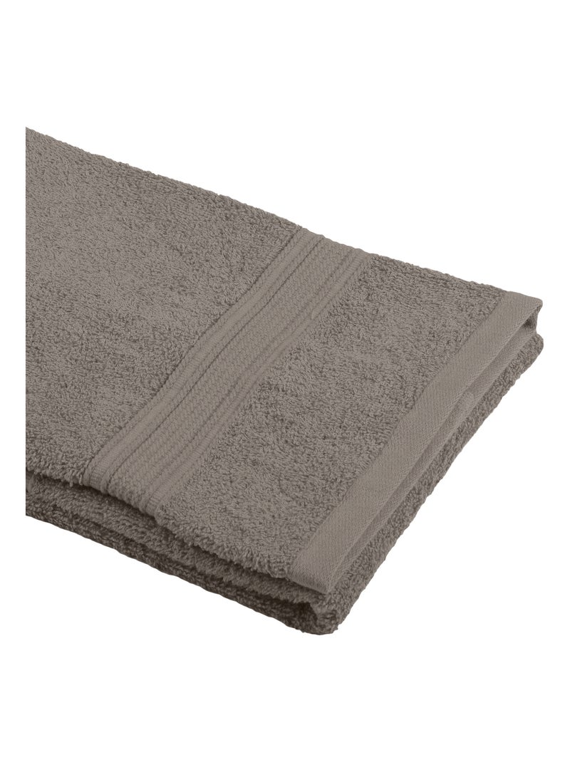 Toalla de manos en algodón bio Taupe - Kiabi