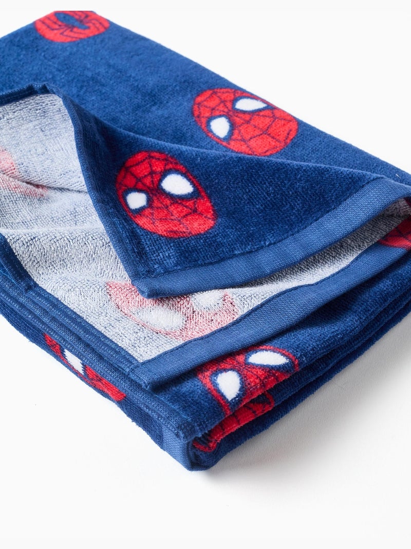 Toalla de playa de algodón con motivo de Spider-Man Azul oscuro - Kiabi