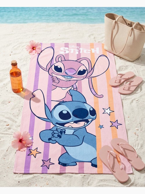 Toalla de Playa Disney Stitch 70x140 cm 100% Poliéster - Kiabi