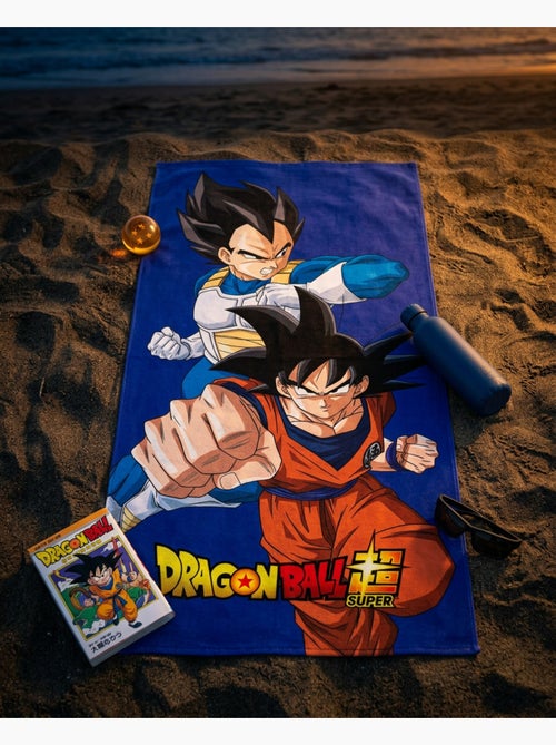 Toalla de Playa Dragon Ball Super 70x140 cm 100% Poliéster - Kiabi Toalla de Playa Dragon Ball Super 70x140 cm 100% Poliéster - Kiabi