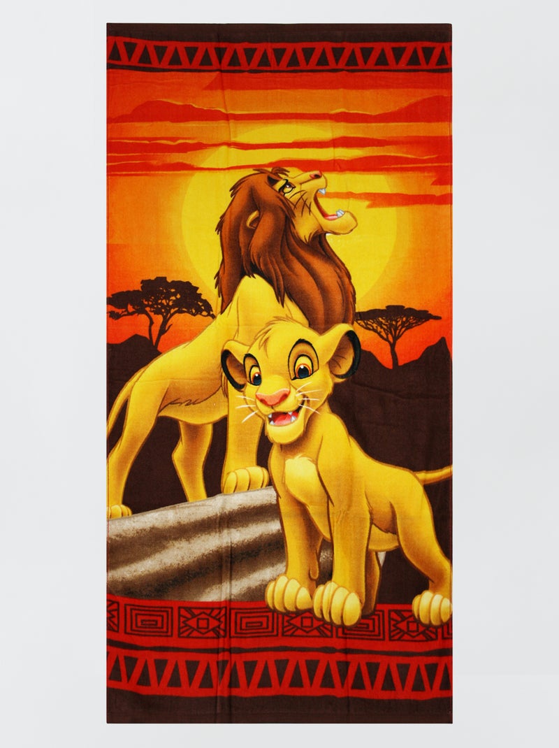 Toalla de playa 'El Rey León' NARANJA - Kiabi