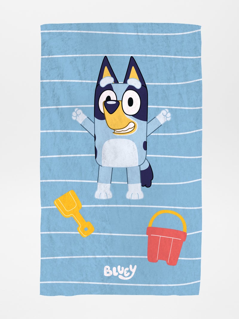 Toalla de playa estampada azul - Kiabi