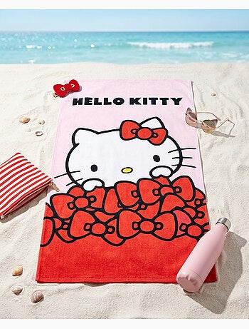 Toalla de Playa Hello Kitty Sanrio 90x170 cm 100% Algodón