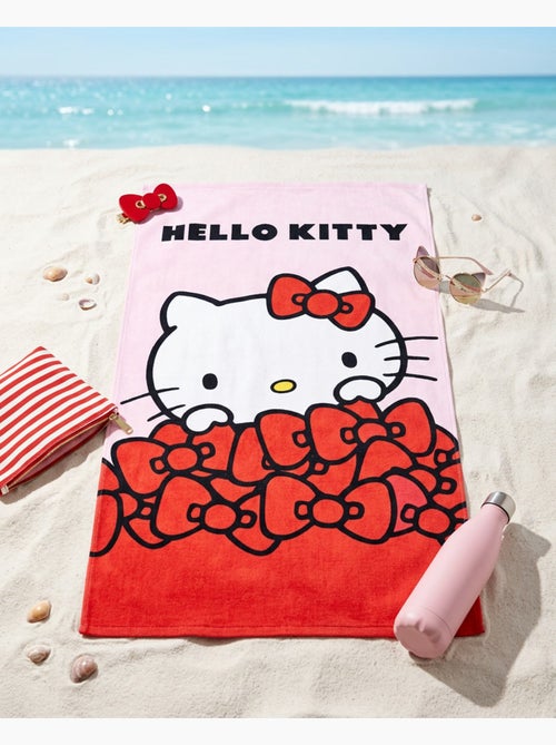 Toalla de Playa Hello Kitty Sanrio 90x170 cm 100% Algodón - Kiabi