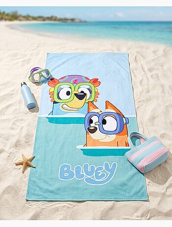 Toalla de Playa Infantil Bluey 70x140 cm 100% Algodón