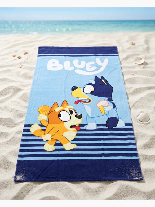 Toalla de Playa Infantil Bluey 70x140 cm 100% Poliéster - Kiabi