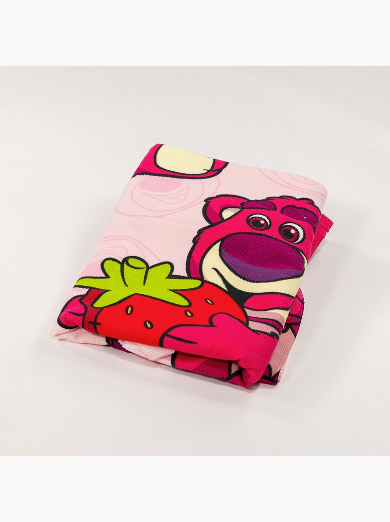 Toalla de Playa Infantil Lotso Disney Pixar Toy Story 70x140 cm 100% Poliéster Beige/Rosa - Kiabi