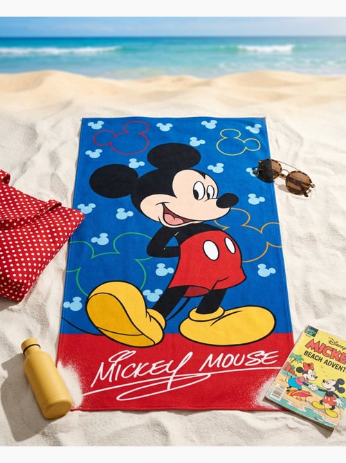 Toalla de Playa Infantil Mickey Mouse Disney 70x140 cm 100% Algodón - Kiabi