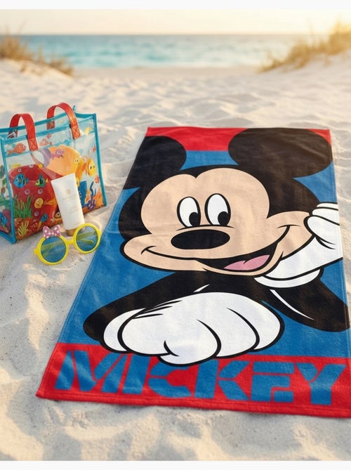 Toalla de Playa Infantil Mickey Mouse Disney 70x140 cm 100% Poliéster - Kiabi