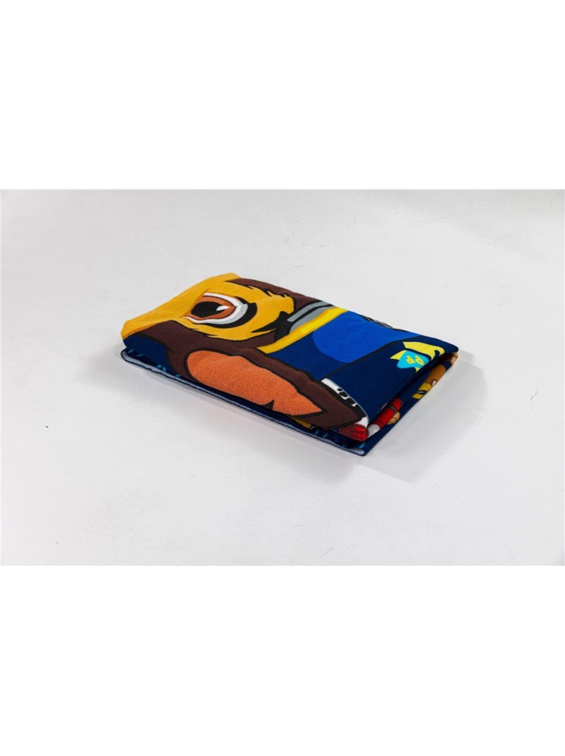 Toalla de Playa Infantil PAW Patrol 70x140 cm 100% Poliéster Negro Azul - Kiabi