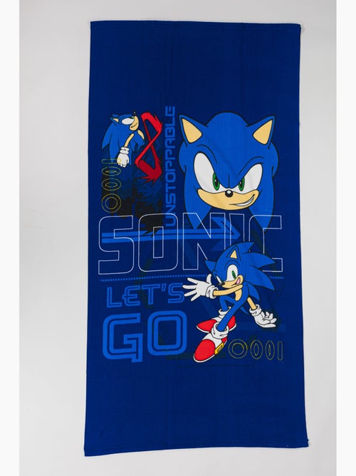 Toalla de Playa Infantil Sonic the Hedgehog 70x140 cm 100% Poliéster - Kiabi