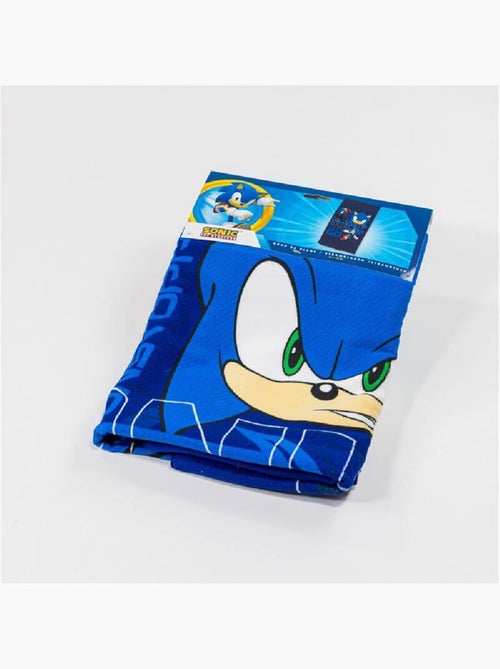 Toalla de Playa Infantil Sonic the Hedgehog 70x140 cm 100% Poliéster - Kiabi