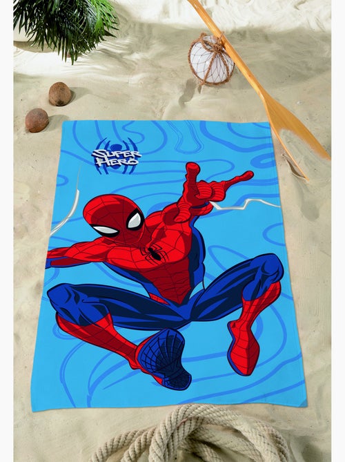 Toalla de Playa Infantil Spider-Man Marvel 70x140 cm 100% Algodón - Kiabi Toalla de Playa Infantil Spider-Man Marvel 70x140 cm 100% Algodón - Kiabi