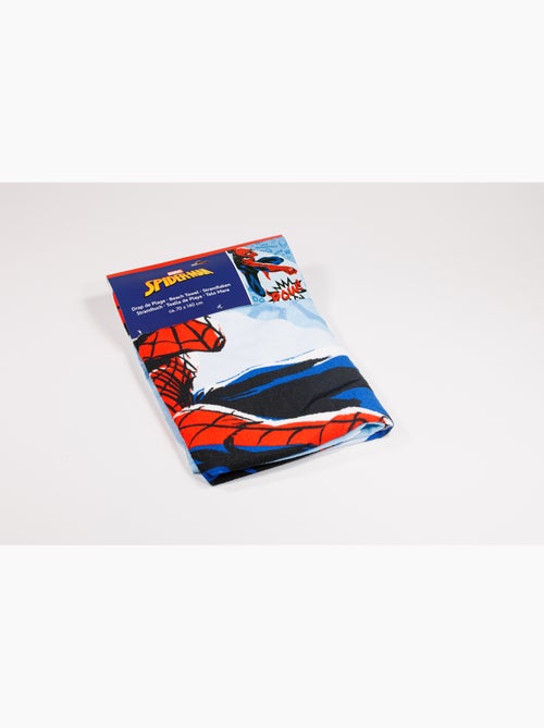 Toalla de Playa Infantil Spider-Man Marvel 70x140 cm 100% Poliéster - Kiabi Toalla de Playa Infantil Spider-Man Marvel 70x140 cm 100% Poliéster - Kiabi